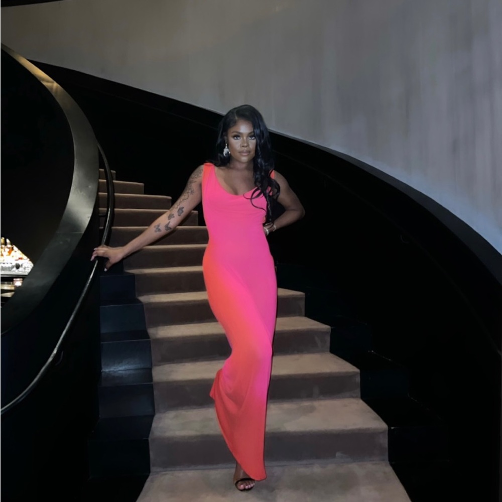 hanifa clara knit maxi.